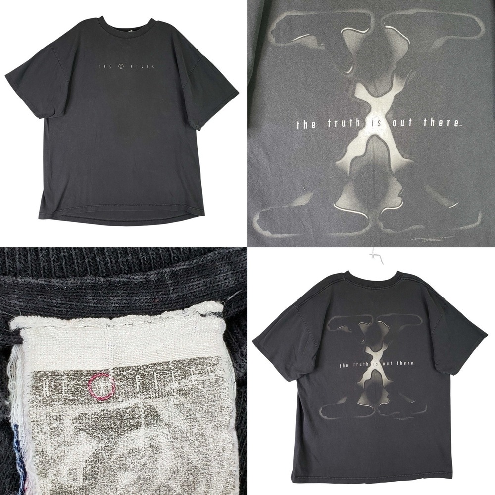 Vintage X Files T Shirt Mens L/XL Stanley Desantis The Truth Is Out There USA